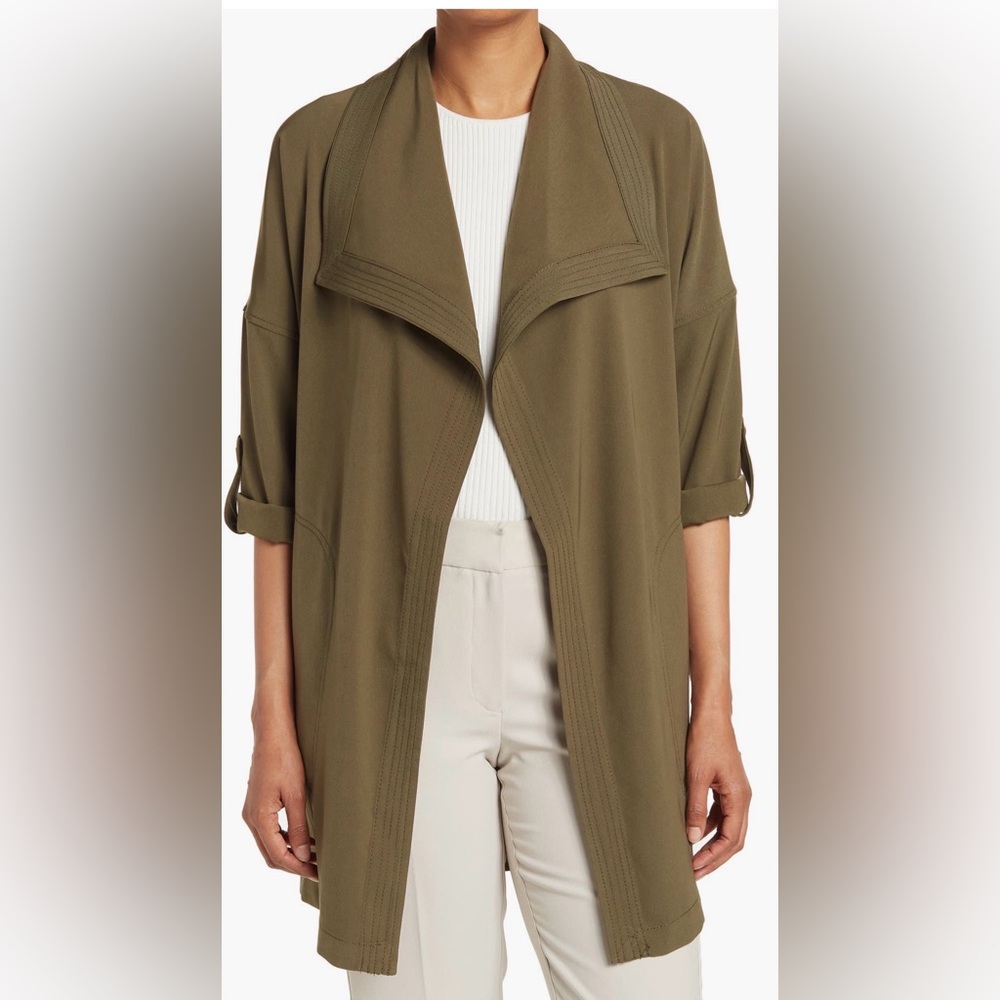 Max Studio drape collar jacket NWT